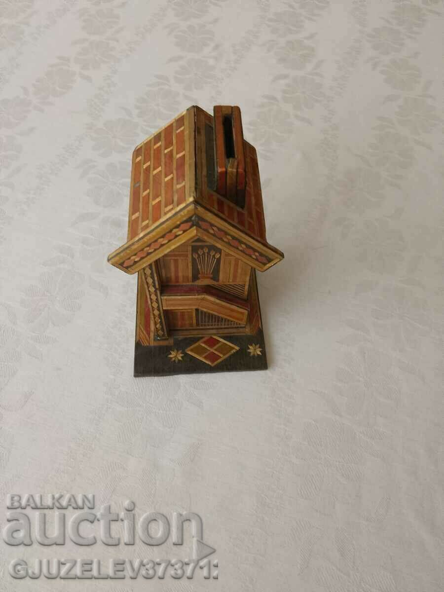 Old money box with Intarsia