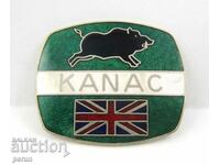 Стара Английска значка- Дива свиня-Британски Kanac-Топ емайл