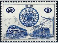 Βέλγιο 1960 - σιδηροδρομικές ατμομηχανές ταχυδρομείου