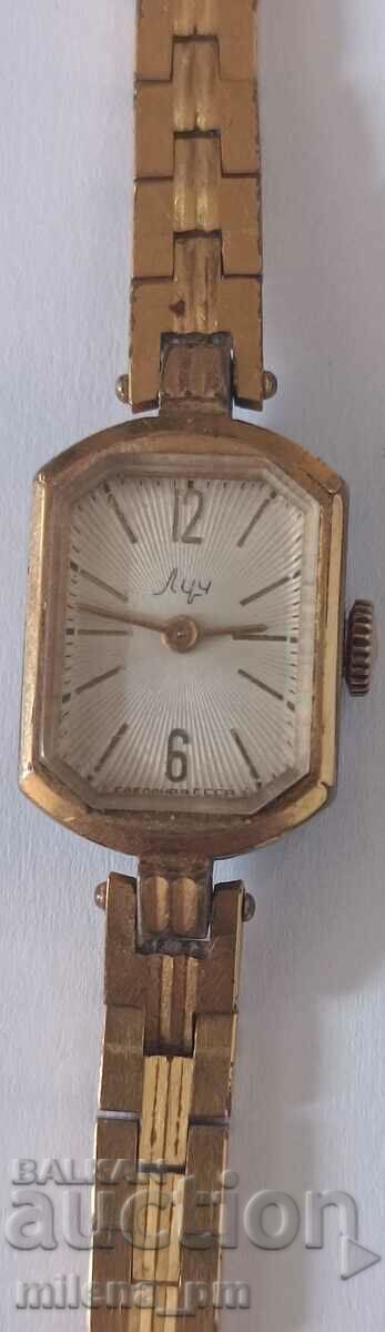 Women's gold-plated beam watch with price 79.99 BGN | € 40.90