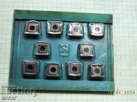 CARBIDE TURNING INSERTS, 10 pieces
