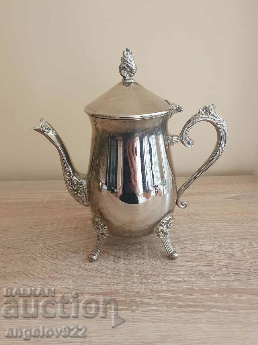 Silver Plated Metal Teapot!