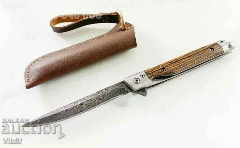 Δημοπρασία Πτυσσόμενο μαχαίρι M390 - 78х194 (4) - λεπίδα "damask" Δημοπρασία Πτυσσόμενο μαχαίρι M390 - 78х194 (4) - λεπίδα "damask"