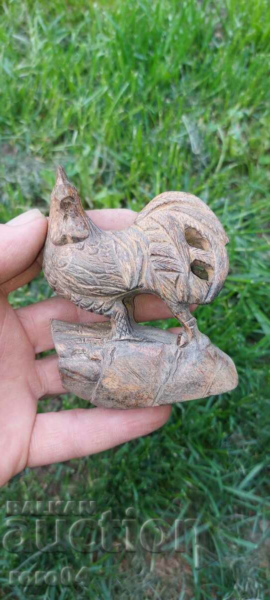 ROOSTER - SCULPTURE - WOOD CARVING
