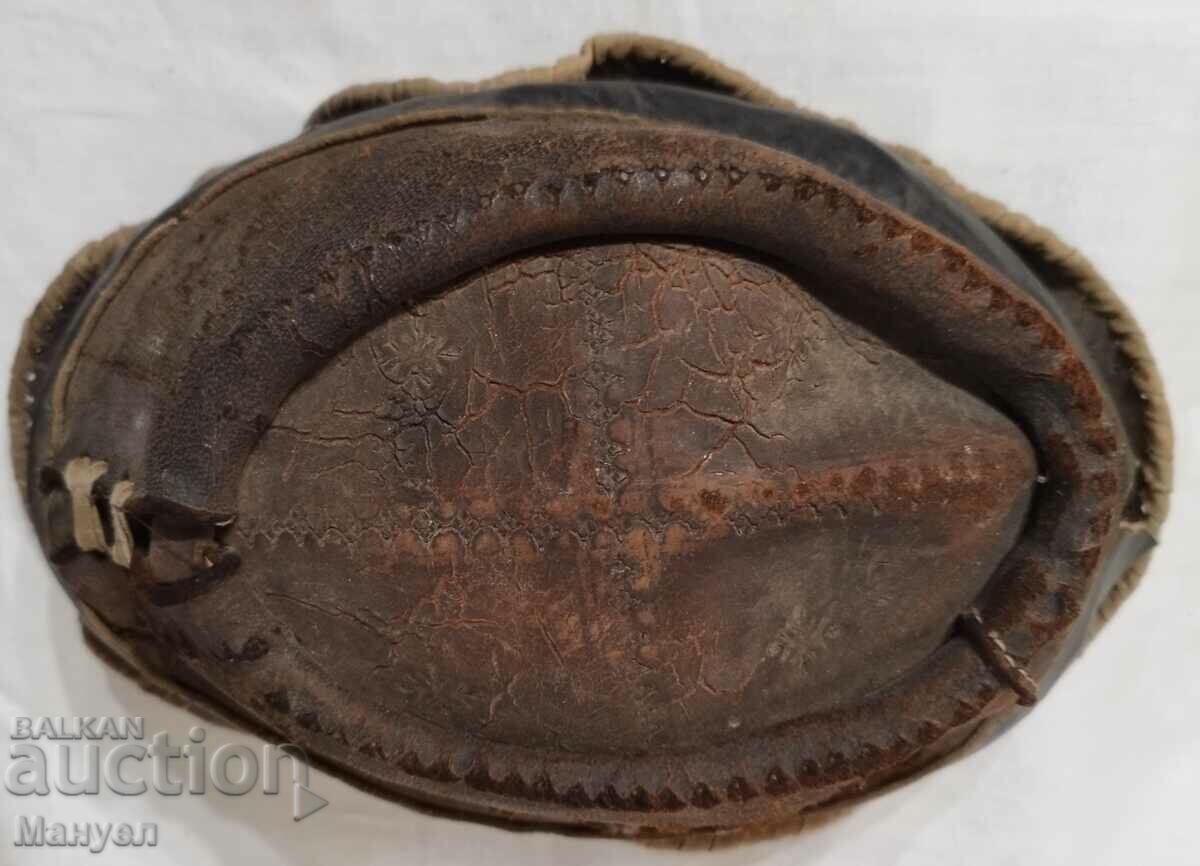 Old leather hat. - 5 Old leather hat. - 5