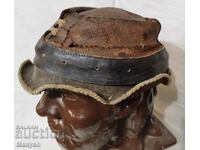 Old leather hat.