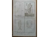 1727 - ГРАВЮРА - ЯПОНИЯ - ОРИГИНАЛ .
