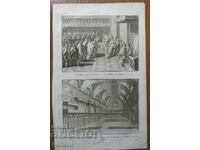 1727 - ENGRAVING - The Pope opens the Holy Door - ORIGINAL