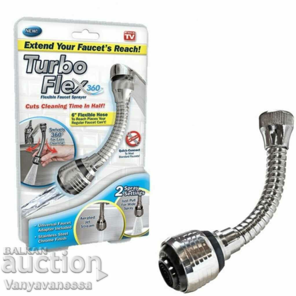 Faucet nozzle with a flexible structure Turbo Flex 360