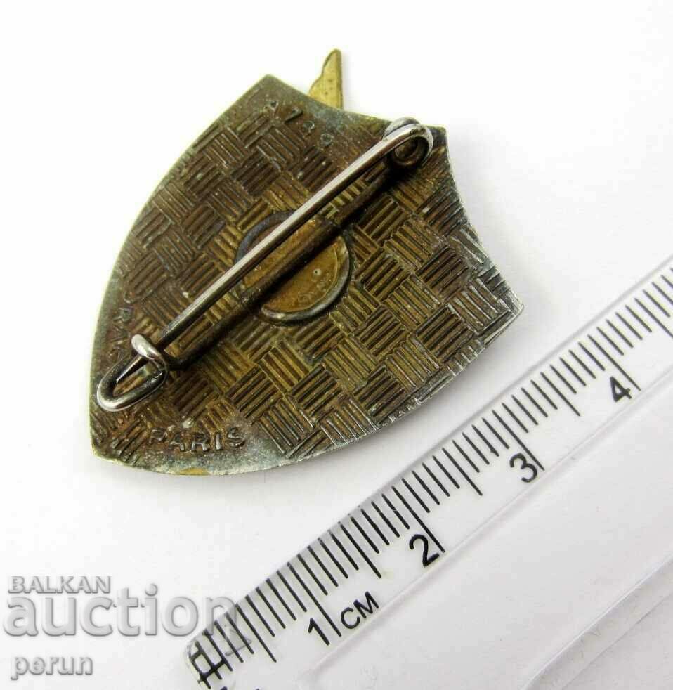 Δημοπρασία Γαλλικός Στρατός-Γαλλικό Στρατιωτικό Σήμα-Σμάλτο-Πρωτότυπο-Drago