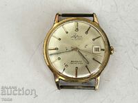 PETIT AUTOMATIC SWISS MADE RARE GOLD PLATED WORKS NO WARRANTY