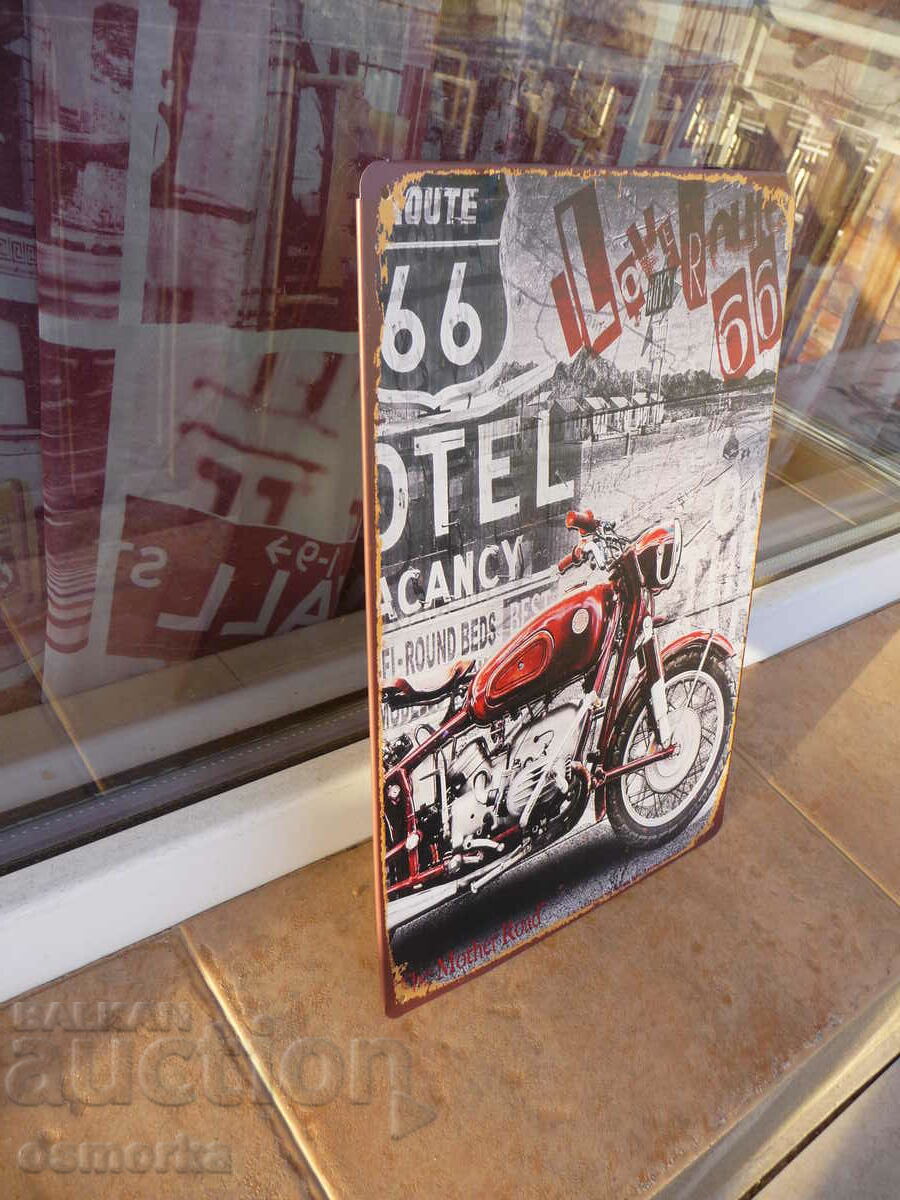 Metal plate motorcycle classic model for long distance america with price 18.00 BGN | € 9.20 Metal plate motorcycle classic model for long distance america with price 18.00 BGN | € 9.20