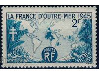 Франция 1945 - континенти MNH