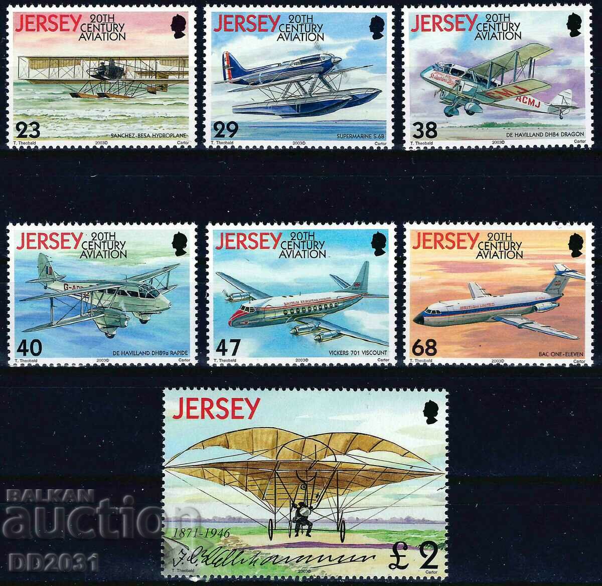 Jersey 2003 - MNH Aircraft