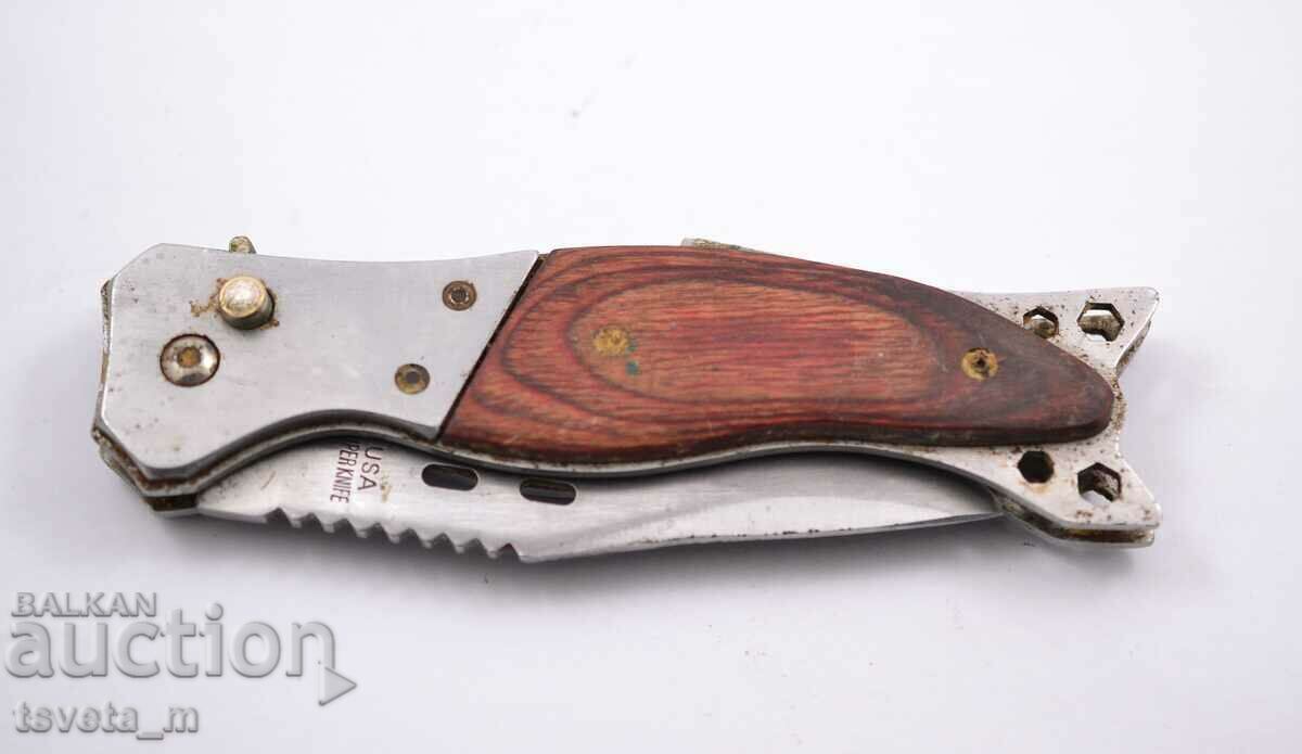 USA Superknife automatic pocket knife