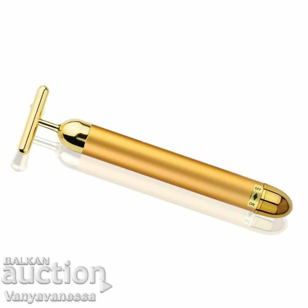 24K Golden Pulse Beautifying Facial Massager with price 15.90 BGN | € 8.13 24K Golden Pulse Beautifying Facial Massager with price 15.90 BGN | € 8.13