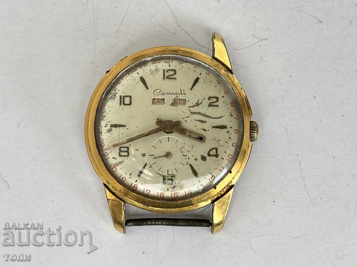 CEMALI SWISS MADE RARE GOLD PLATED NOT WORKING
