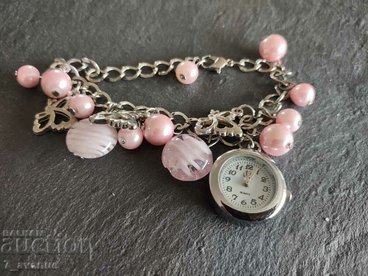 Bracelet, very nice summer fresh, with watch, 16.04.2024 with price 50.00 BGN | € 25.56 Bracelet, very nice summer fresh, with watch, 16.04.2024 with price 50.00 BGN | € 25.56