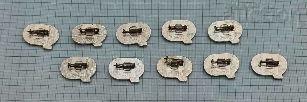 NFC "RODINA" SPORT NR BADGE LOT 10 ΤΕΜ με τιμή 7.00 BGN | € 3.58