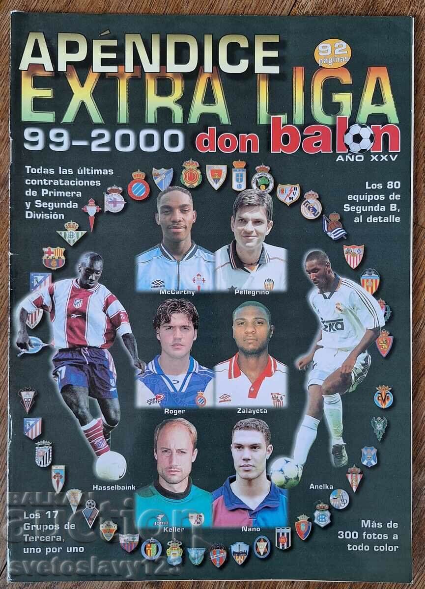 Ισπανία 1999/00 Εκκίνηση ομάδων Meridian Telegraph Match Θέμα Spor