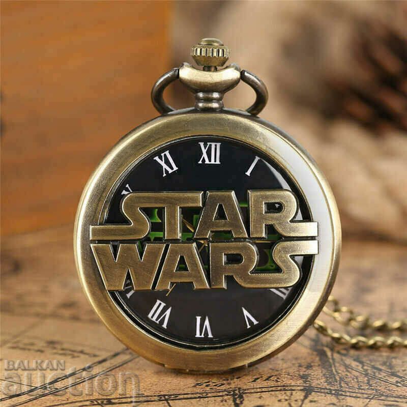 New STAR WARS Yoda Vader Pocket Watch