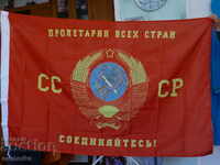 USSR flag Soviet Union coat of arms Proletarians of all countries