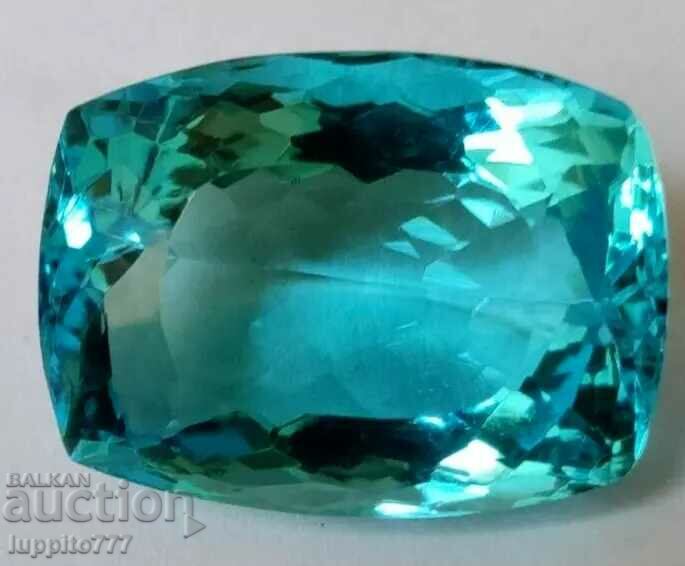 BZC!! 16.95 ct natural topaz swiss blue facet from 1 st.!!
