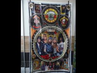 Guns N' Roses flag flag rock rock ballads Axel Rose Slash Duff