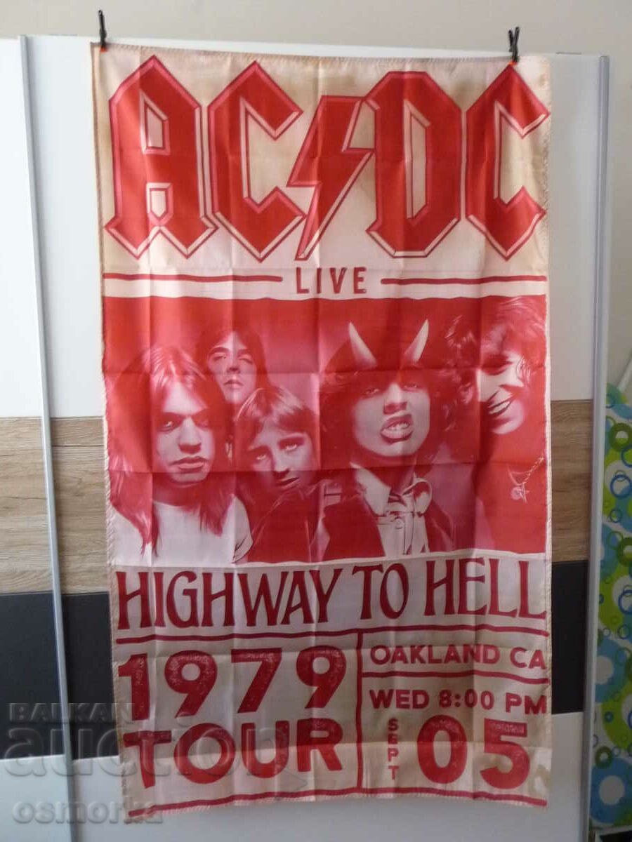 AC/DC flag flag tour 1979 LIve live poster concert heavy