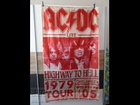 AC/DC знаме флаг tour 1979 LIve на живо постер концерт хеви