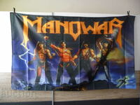 Manowar знаме флаг Kings of metal хеви метъл металисти рок