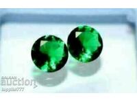 BZC!! 0.90 ct beryl emerald 2 pairs of 1 st.!!!