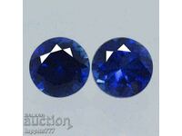 BZC !! 0.98 sets of natural sapphire 2 pairs of 1 st. !!!