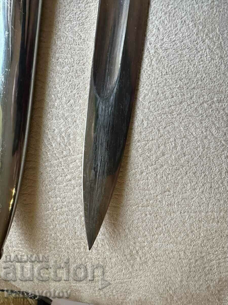 KNIFE KAMA KORTIC SABER PSV TRENCHED 1916 OFFICER'S SOLINGEN - 7