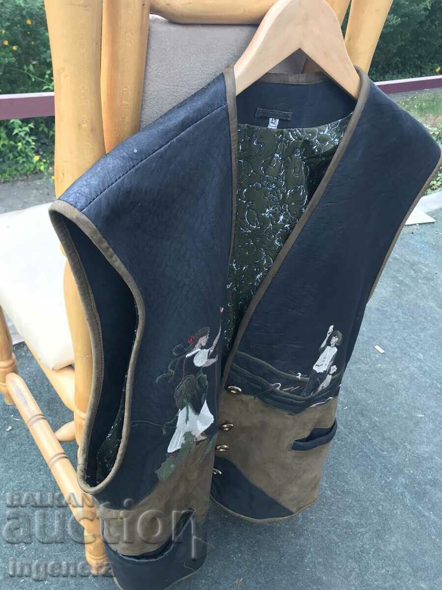 Licitație VESTĂ BĂRBAȚI, MĂRIME 42, VELOR ȘI PIELE ECO