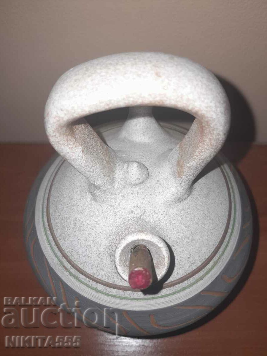 Old small ceramic pitcher, pavur, teat - 5 Old small ceramic pitcher, pavur, teat - 5