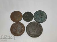 Lot of iron and copper coins