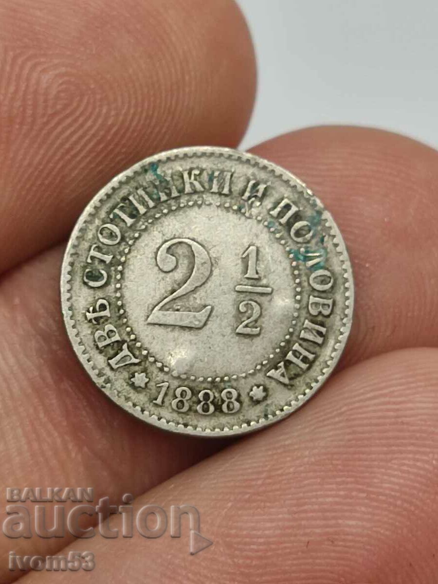 2 1/2 cenți 1888