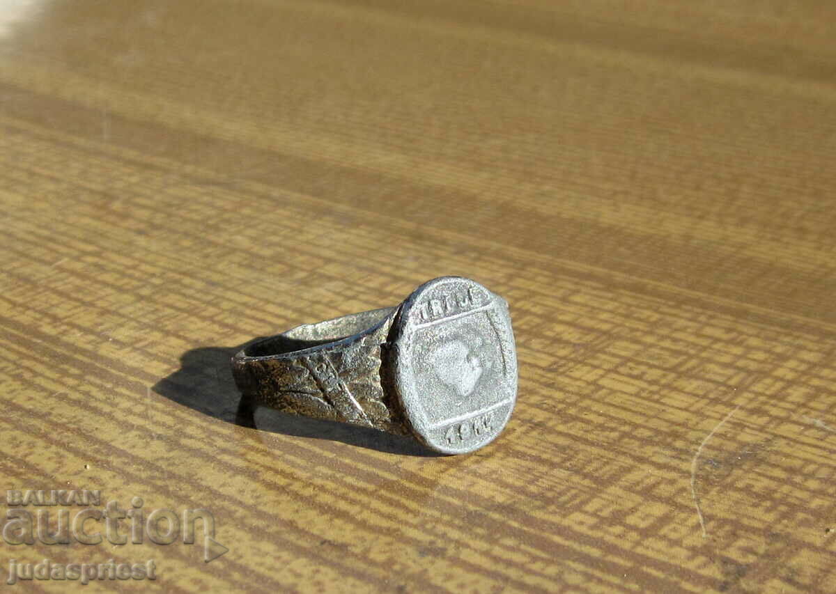 παλιό γερμανικό στρατιωτικό δαχτυλίδι πίστης από το 1914 - 6 παλιό γερμανικό στρατιωτικό δαχτυλίδι πίστης από το 1914 - 6