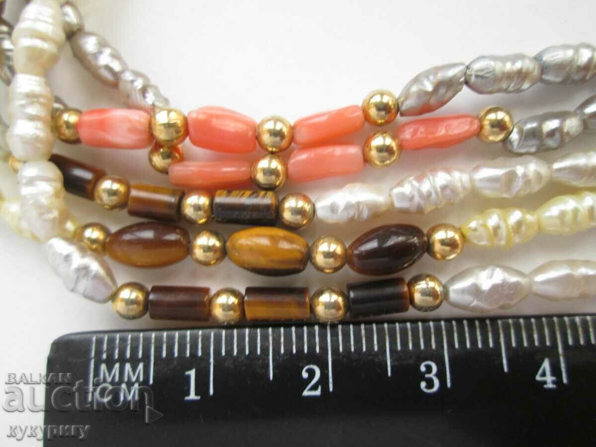 Δημοπρασία Γυναικείο κόσμημα κολιέ 5 σειρών Δημοπρασία Γυναικείο κόσμημα κολιέ 5 σειρών