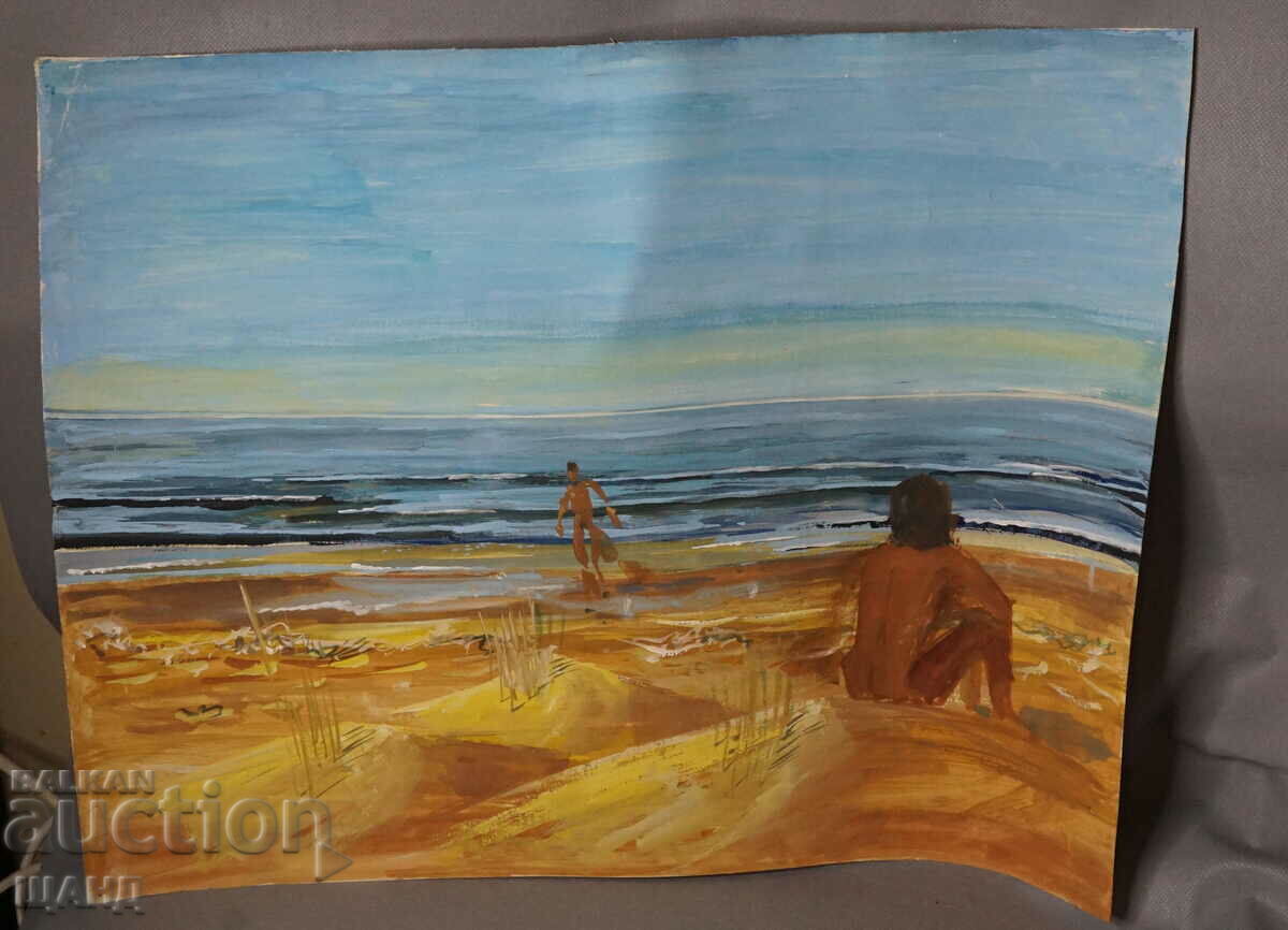 Old Master Painting picture seascape beach