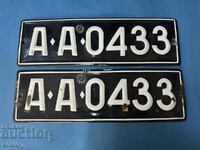 Old license plates