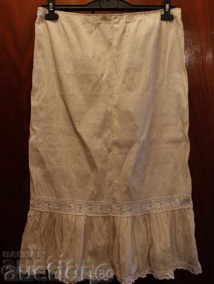 . AUTHENTIC OLD CANARY SKIRT EXCELLENT LACE WEAR