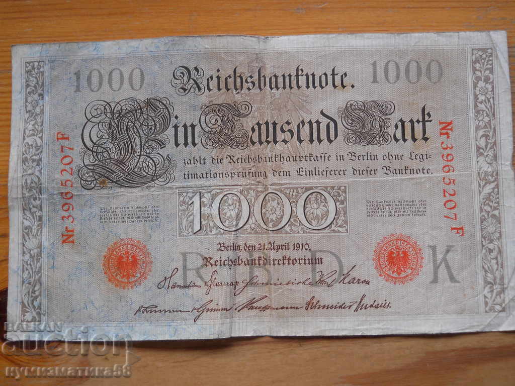 1000 марки 1910 г. - Германия ( VG )