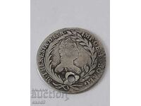 Сребро 20 кройцера М.Терезия, Виена Свещена Римска Империя