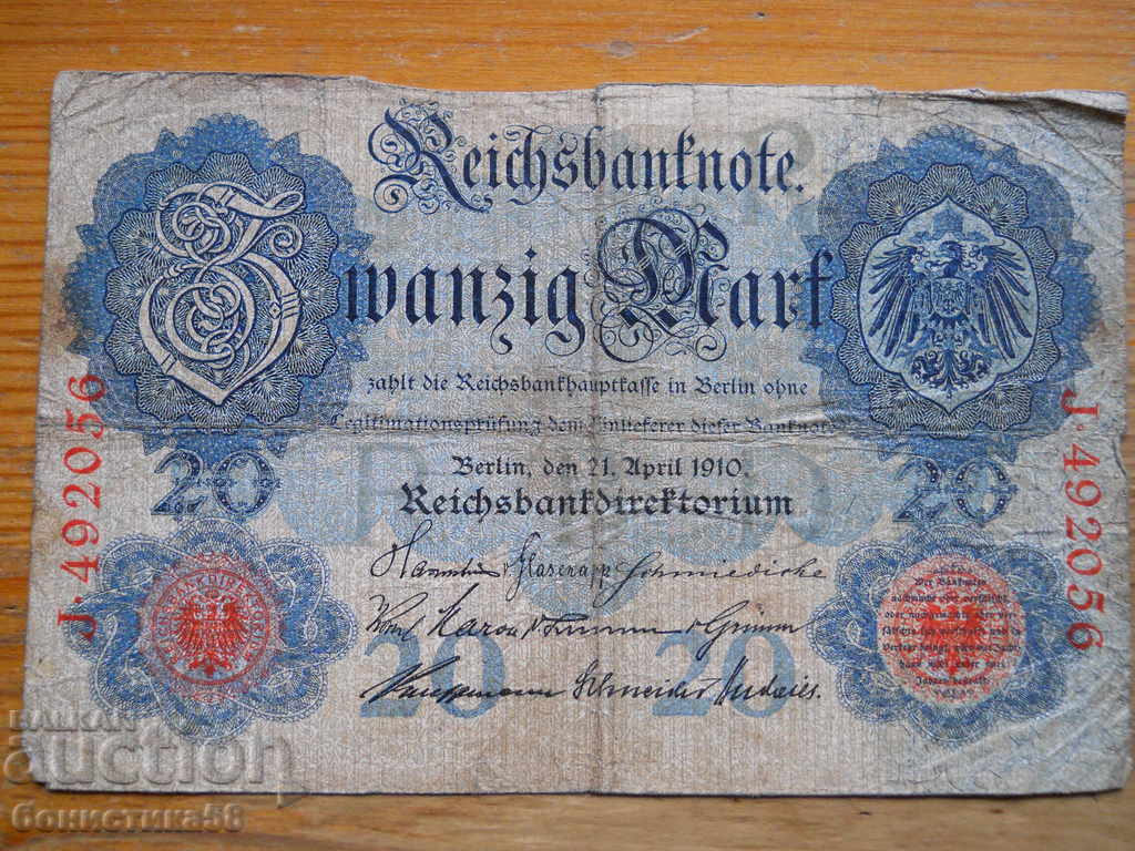20 γραμματόσημα 1910 - Γερμανία ( F )