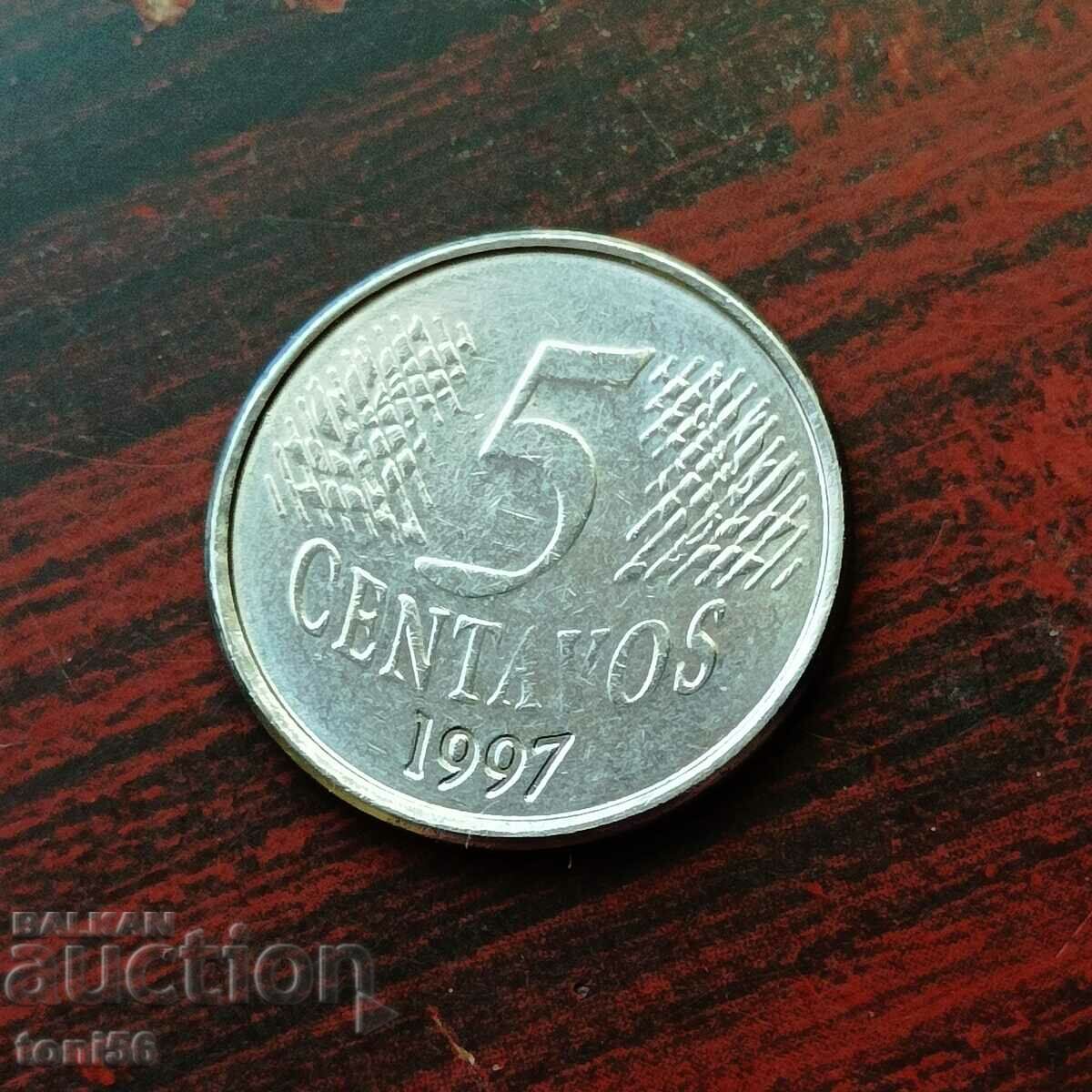 Brazil 5 centavos 1997