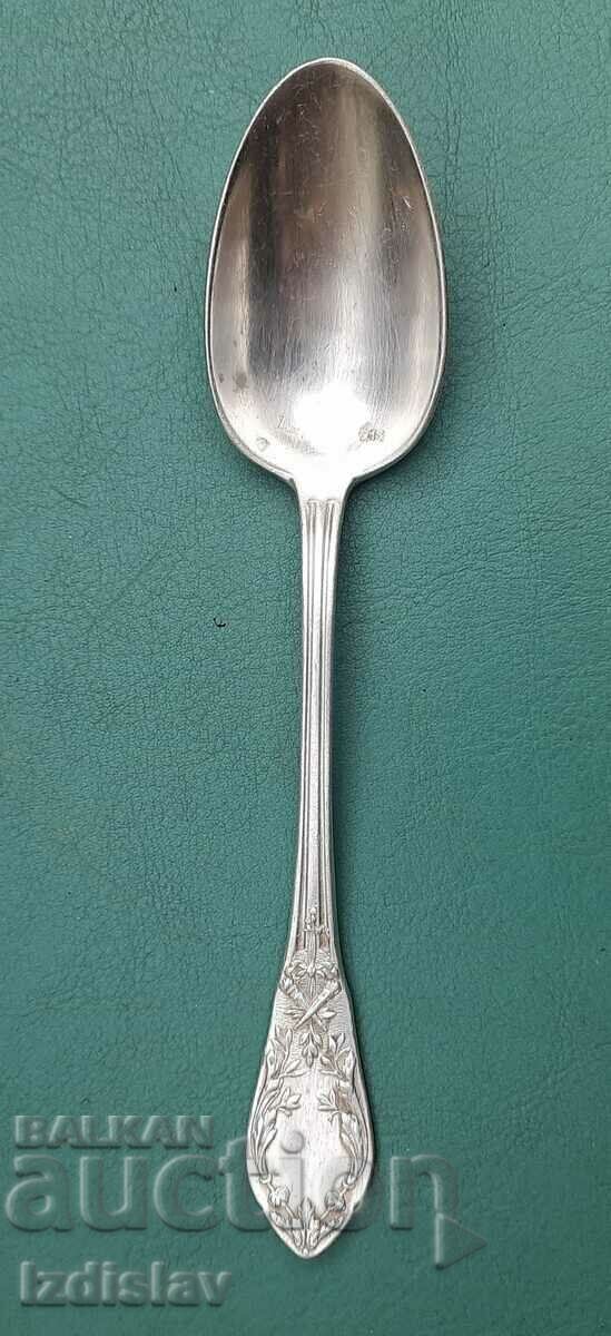 O lingură frumoasă placată cu argint circa 1920