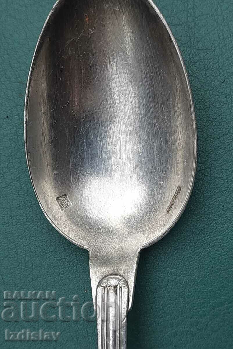 Ένα όμορφο επάργυρο κουτάλι γύρω στο 1920 - 5 Ένα όμορφο επάργυρο κουτάλι γύρω στο 1920 - 5