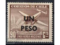 1951. Чили. Въздушна поща - марка от 1941 г. с доплащане.